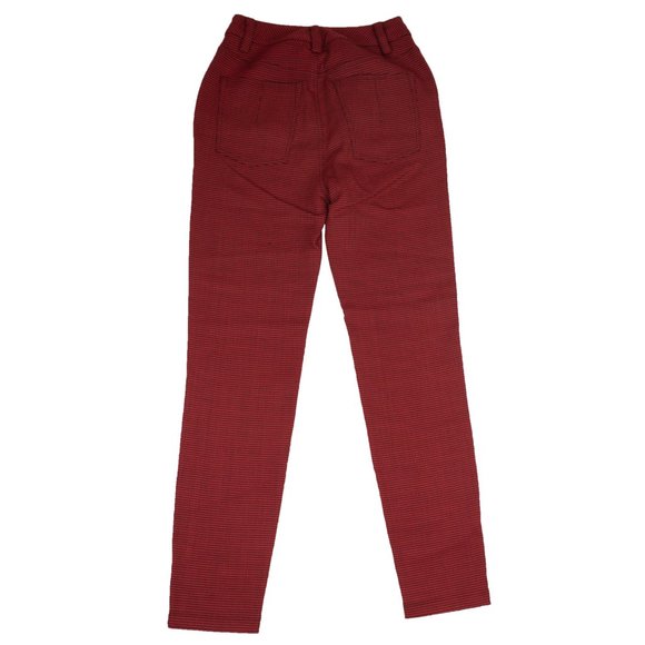 UNRAVEL PROJECT Red Houndstooth Print Pants Size XS $1260 - Picture 3 of 8